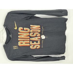 Nike Ring Season Long Sleeve Tee Small Cotton Athletic Cut‎